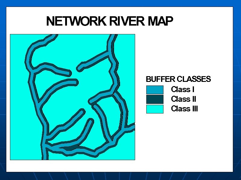 NETWORK RIVER MAP BUFFER CLASSES Class III 