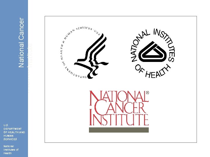 National Cancer Institute U. S. DEPARTMENT OF HEALTH AND HUMAN SERVICES National Institutes of