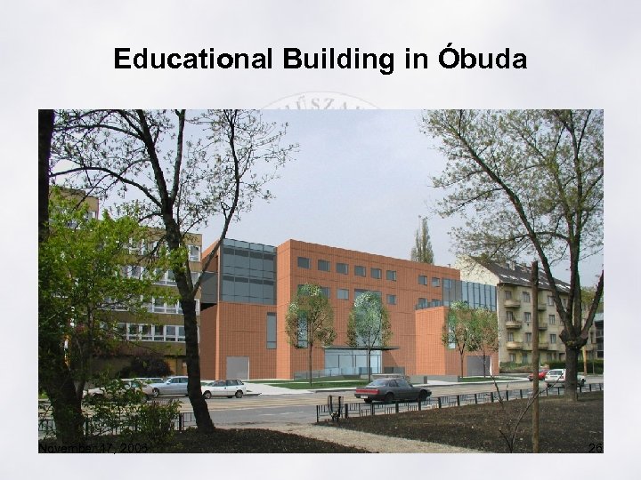 Educational Building in Óbuda November 17, 2006 26 