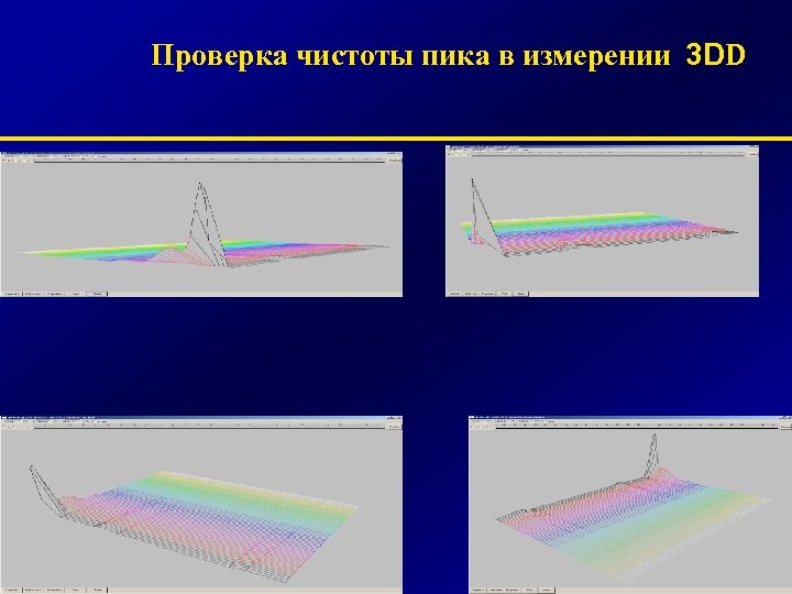 Проверка чистоты пика в измерении 3 DD 