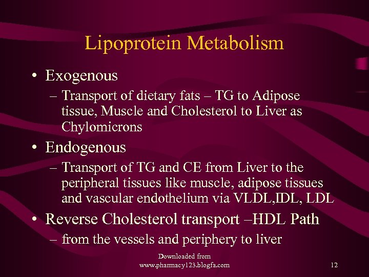 LIPIDS An over view of Normal and Abnormal