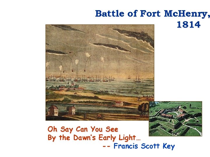 Battle of Fort Mc. Henry, 1814 Oh Say Can You See By the Dawn’s