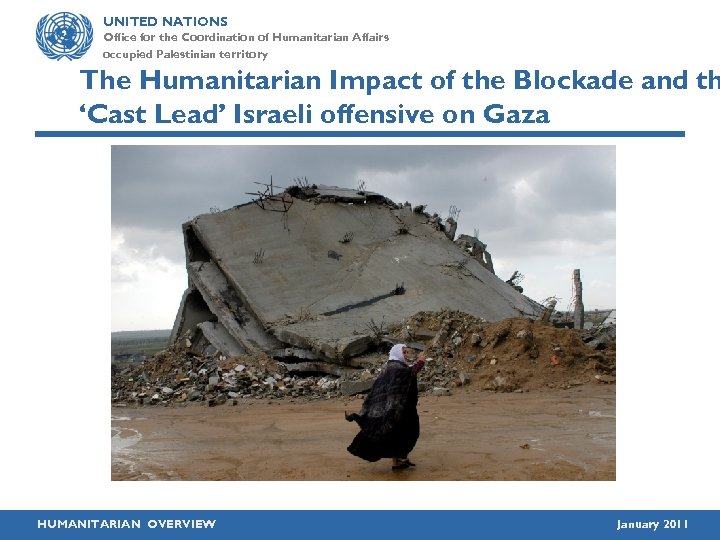 UNITED NATIONS Office for the Coordination of Humanitarian Affairs occupied Palestinian territory The Humanitarian