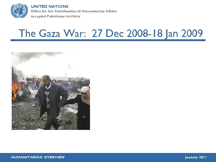 UNITED NATIONS Office for the Coordination of Humanitarian Affairs occupied Palestinian territory The Gaza
