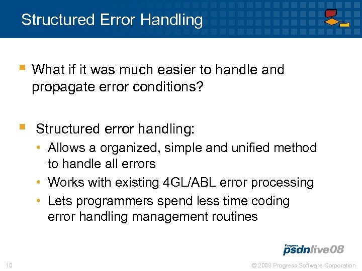 Structured Error Handling § What if it was much easier to handle and propagate