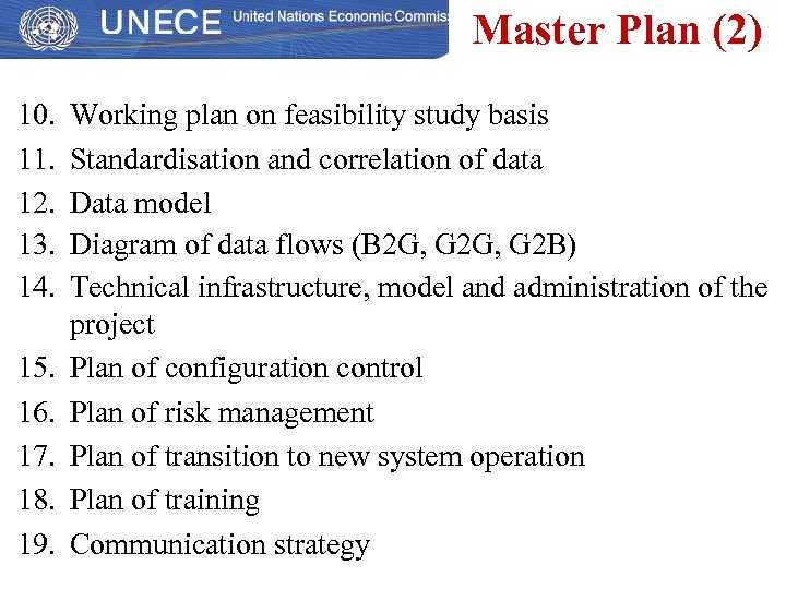 Master Plan (2) 10. 11. 12. 13. 14. 15. 16. 17. 18. 19. Working