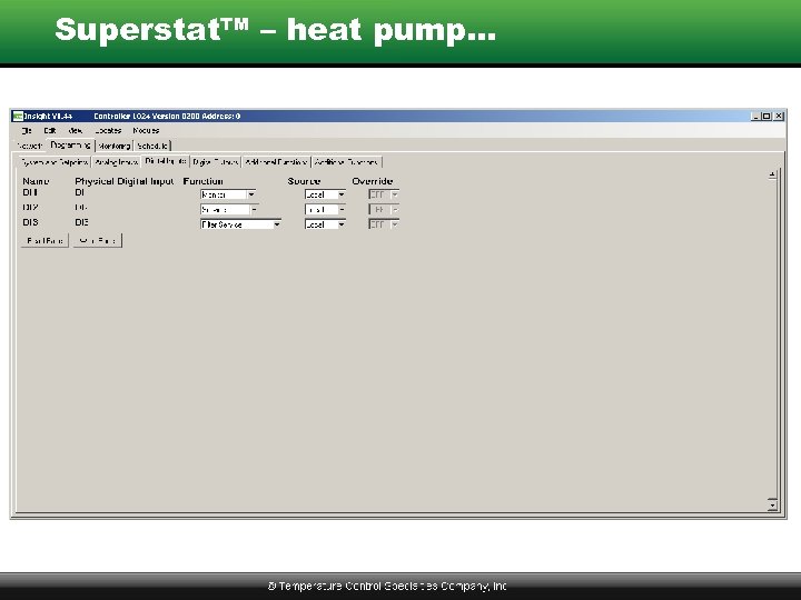 Superstat™ – heat pump… 