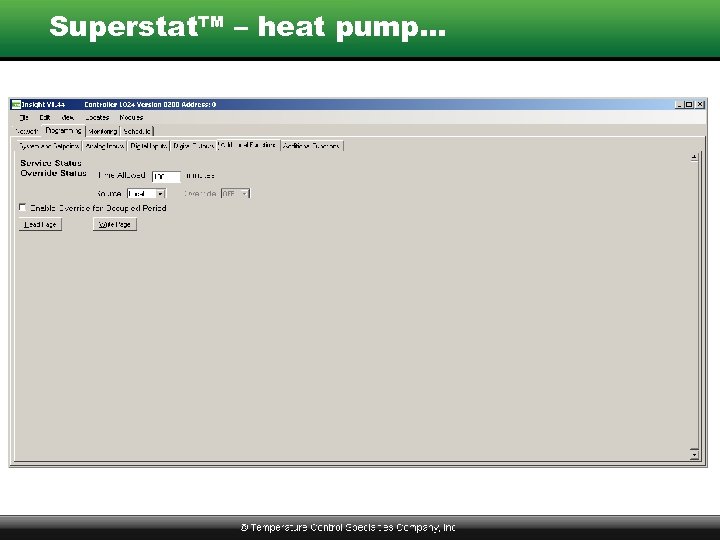 Superstat™ – heat pump… 
