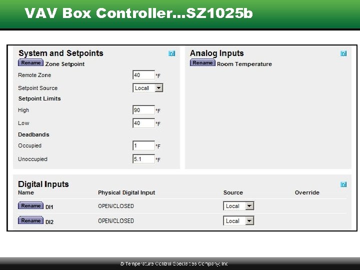 VAV Box Controller…SZ 1025 b 