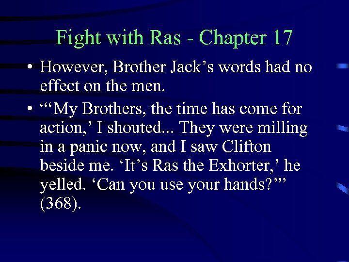 Fight with Ras - Chapter 17 • However, Brother Jack’s words had no effect
