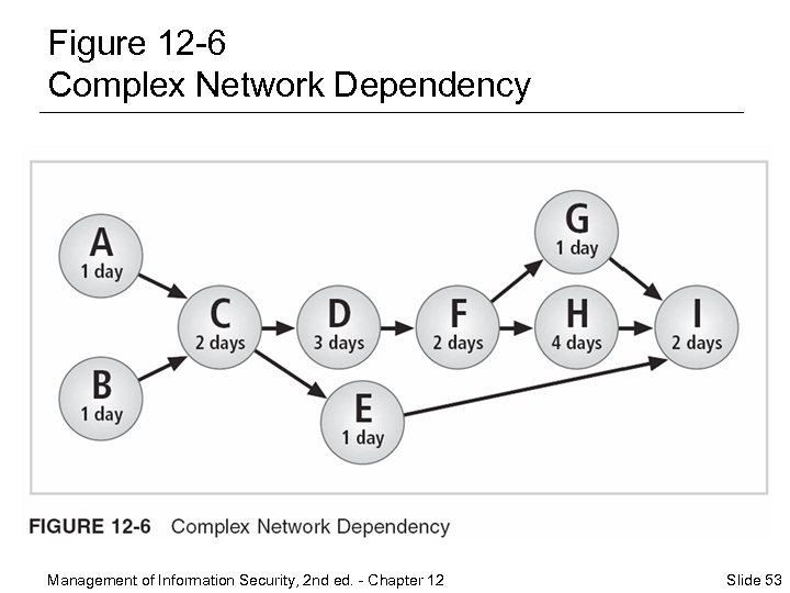 Figure 12 -6 Complex Network Dependency Management of Information Security, 2 nd ed. -