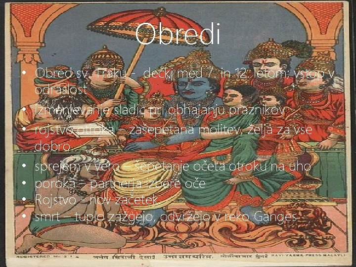 Obredi • Obred sv. Traku - dečki med 7. in 12. letom; vstop v