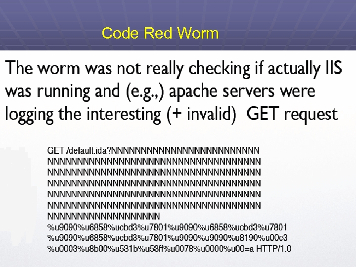 Code Red Worm 89 