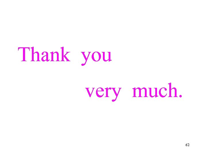 Thank you very much. 62 