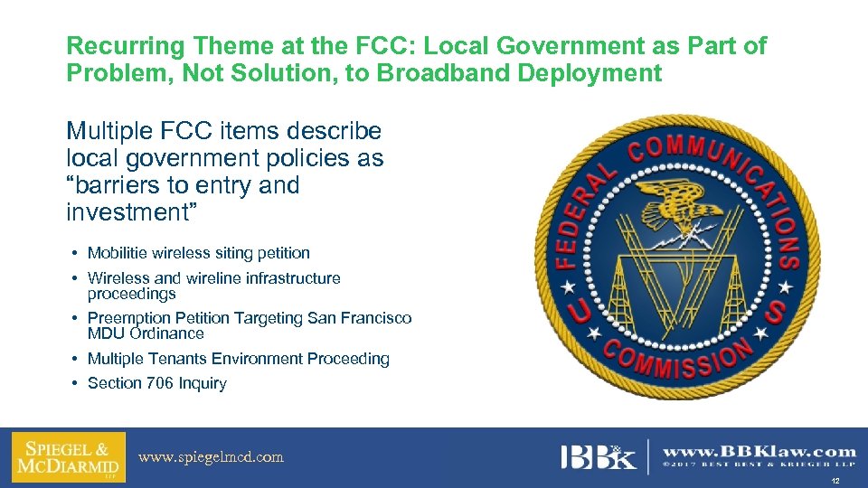 Recurring Theme at the FCC: Local Government as Part of Problem, Not Solution, to