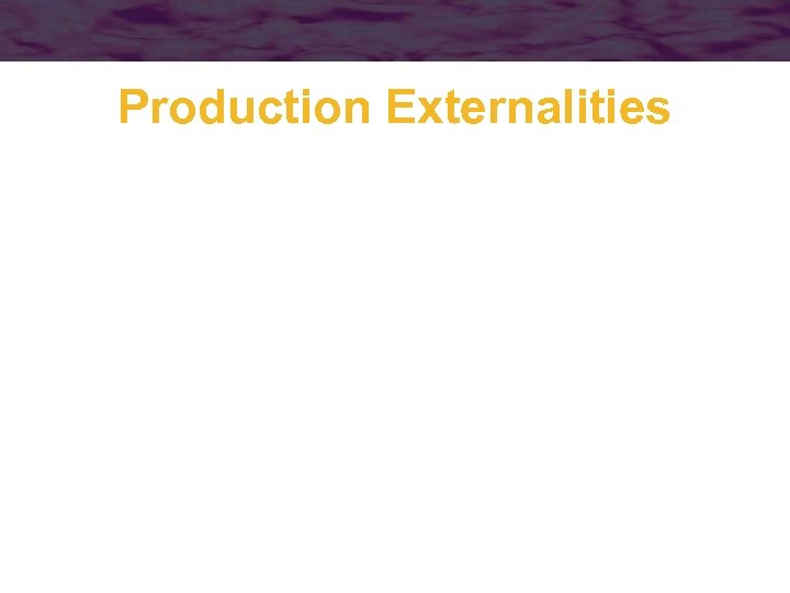 Production Externalities 