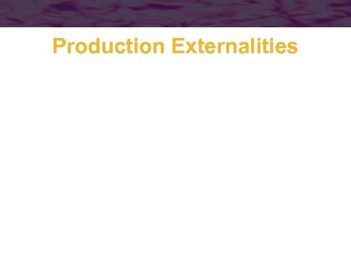Production Externalities 