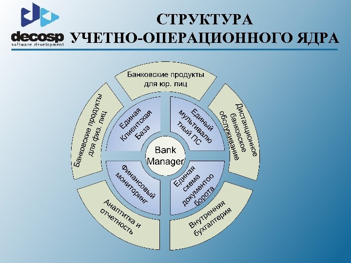 СТРУКТУРА УЧЕТНО-ОПЕРАЦИОННОГО ЯДРА 