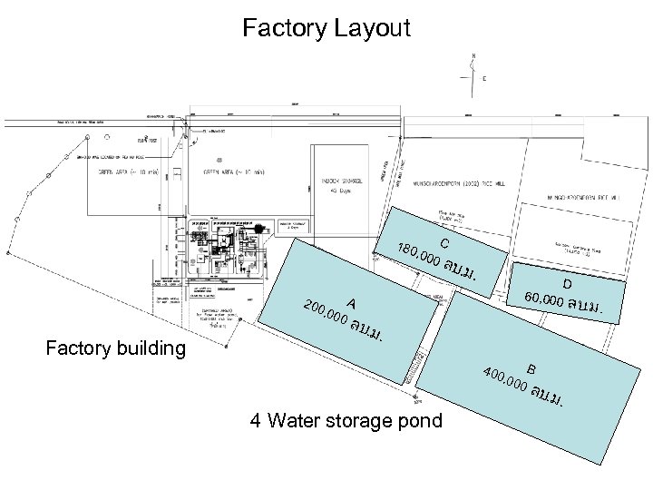 Factory Layout 180 C , 00 200 , 00 0 Factory building 0 ลบ.