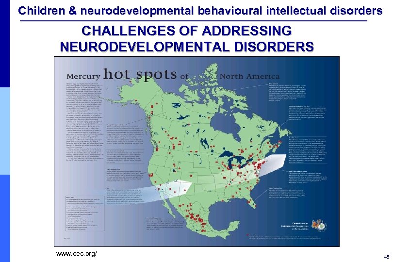 Children & neurodevelopmental behavioural intellectual disorders CHALLENGES OF ADDRESSING NEURODEVELOPMENTAL DISORDERS www. cec. org/