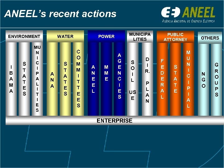 ANEEL’s recent actions ENVIRONMENT I B A M A S T A T E