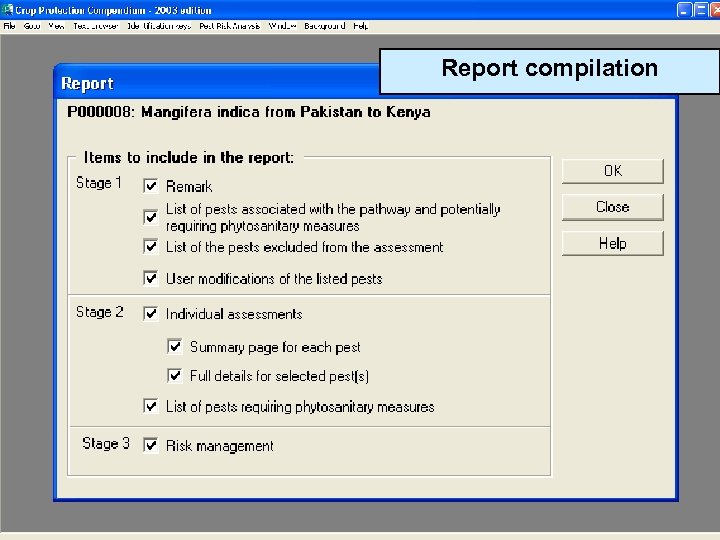 Report compilation CAB International 