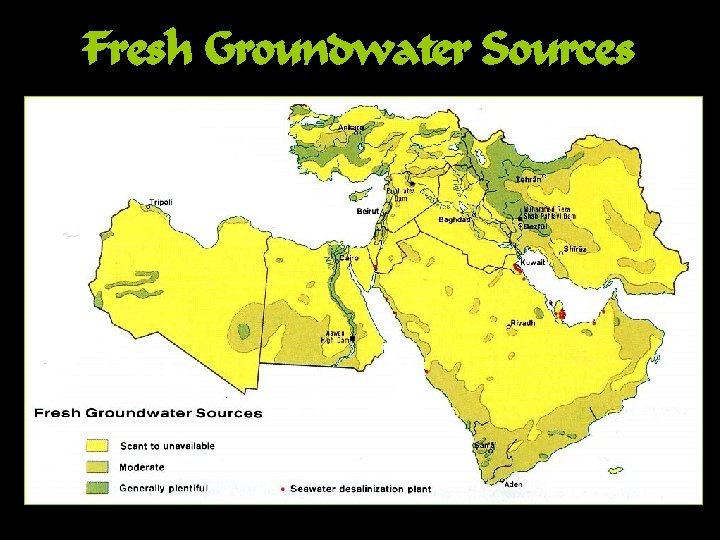 Fresh Groundwater Sources 