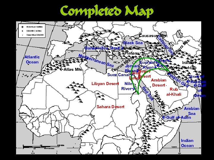 Completed Map. Ca Caucasus Mts. bu r El a Se Atlantic Ocean z an