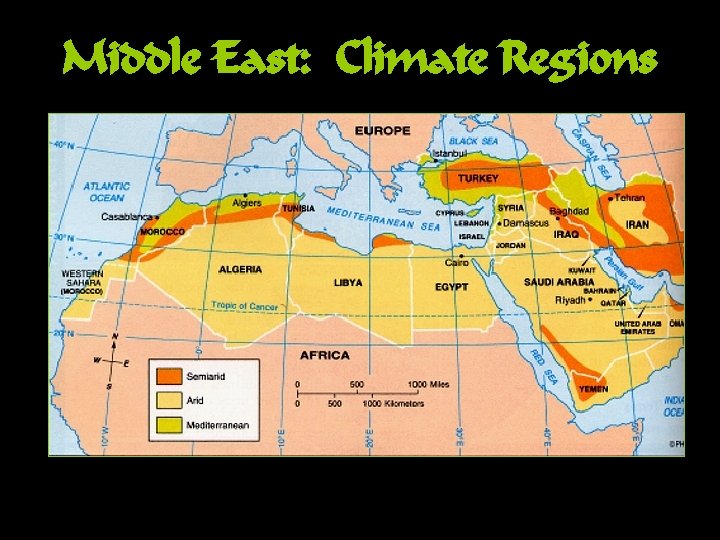 Middle East: Climate Regions 