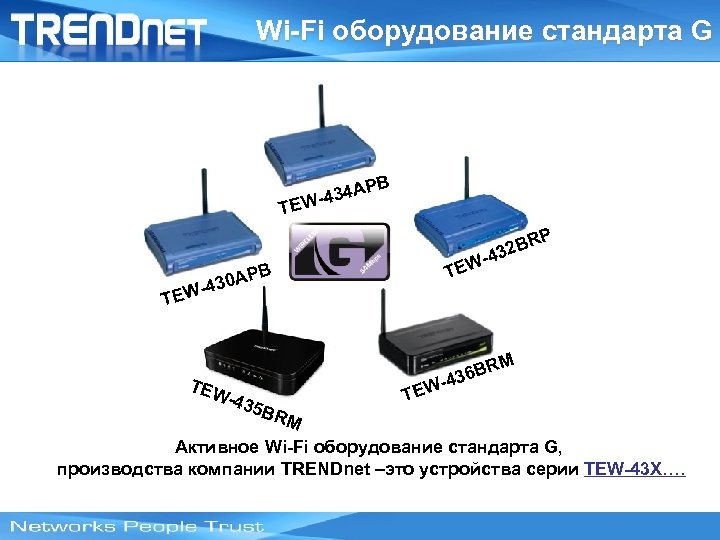 Wi-Fi оборудование стандарта G PB 434 A TEW 43 EWT P 2 BR -43