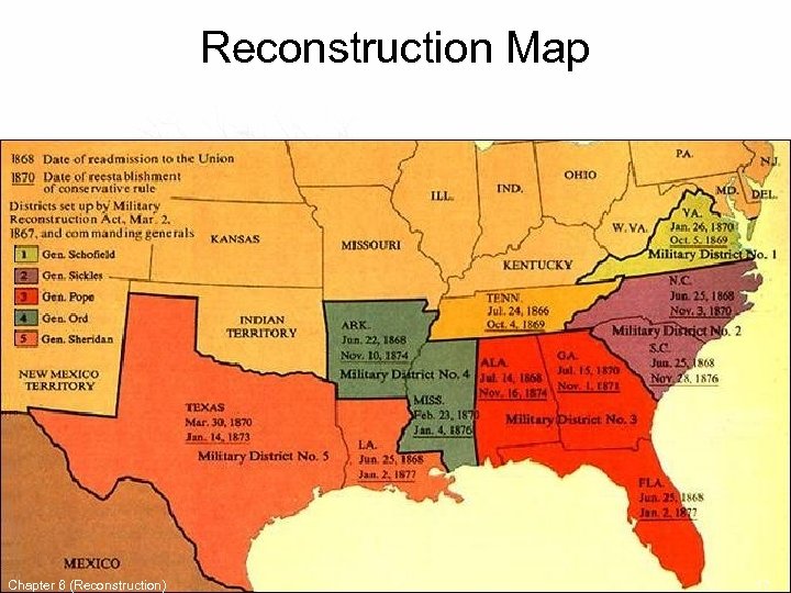 Reconstruction Map Chapter 6 (Reconstruction) 17 