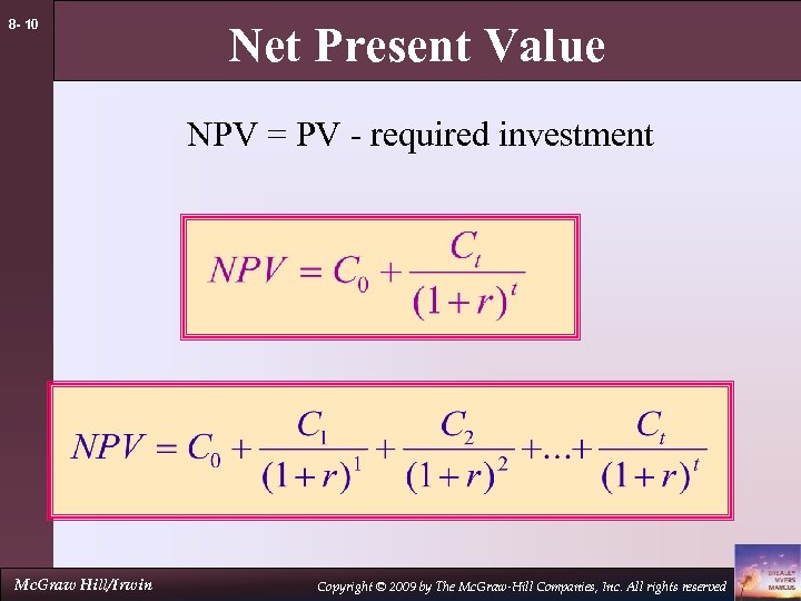 8 — 1 Fundamentals of Corporate Finance Sixth