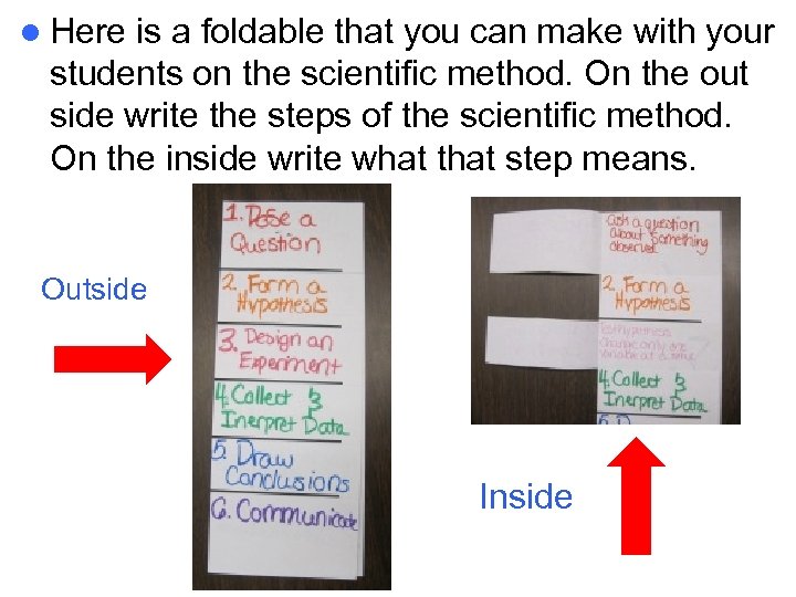 l Here is a foldable that you can make with your students on the