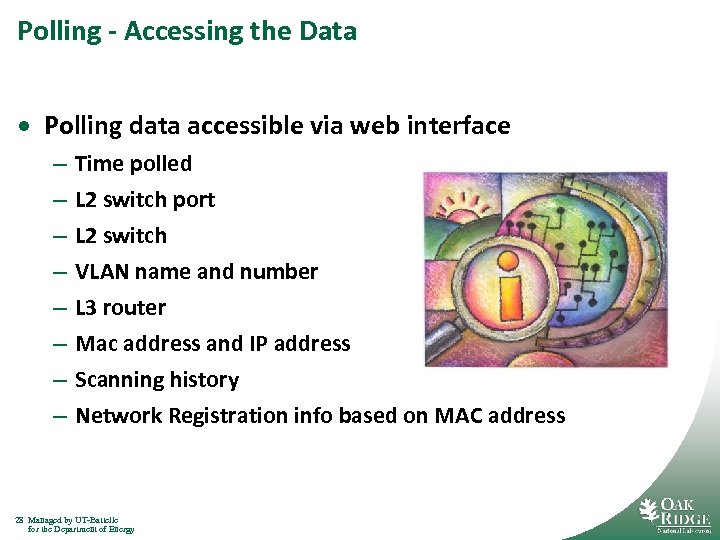 Polling - Accessing the Data · Polling data accessible via web interface – –