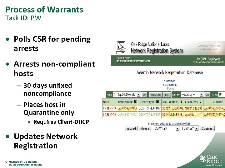 Process of Warrants Task ID: PW · Polls CSR for pending arrests · Arrests