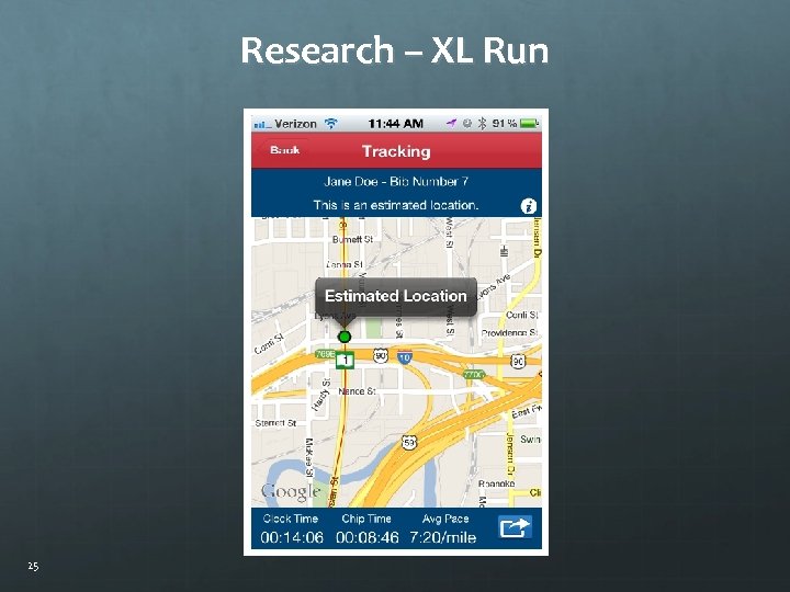 Research – XL Run 25 