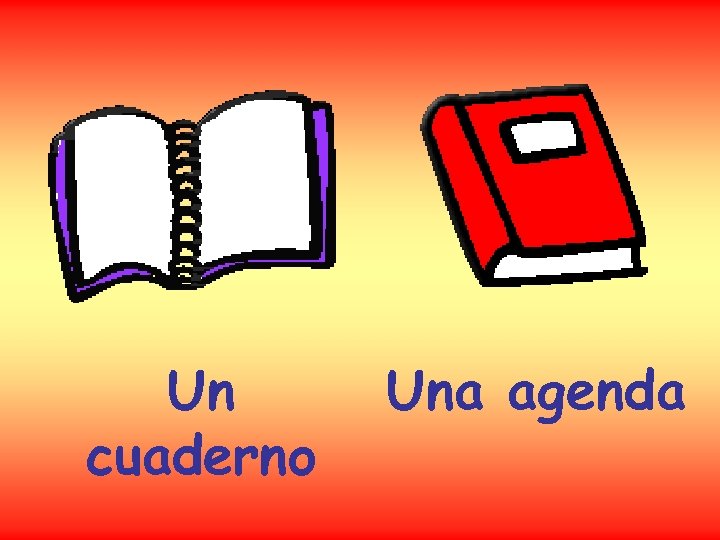 Un cuaderno Una agenda 