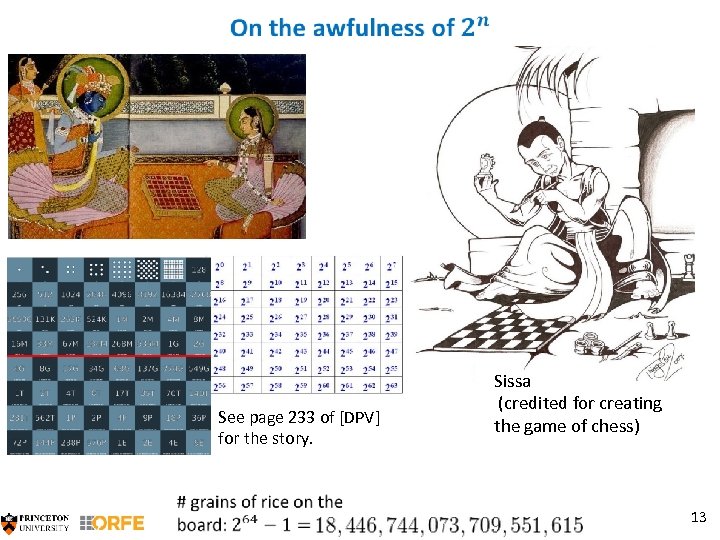  See page 233 of [DPV] for the story. Sissa (credited for creating the