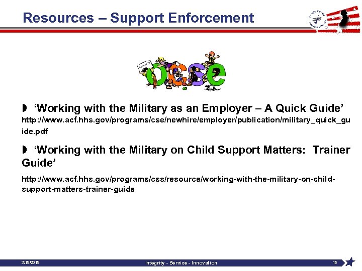 Resources – Support Enforcement » ‘Working with the Military as an Employer – A
