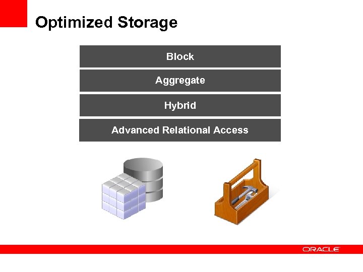 Optimized Storage Block Aggregate Hybrid Advanced Relational Access 