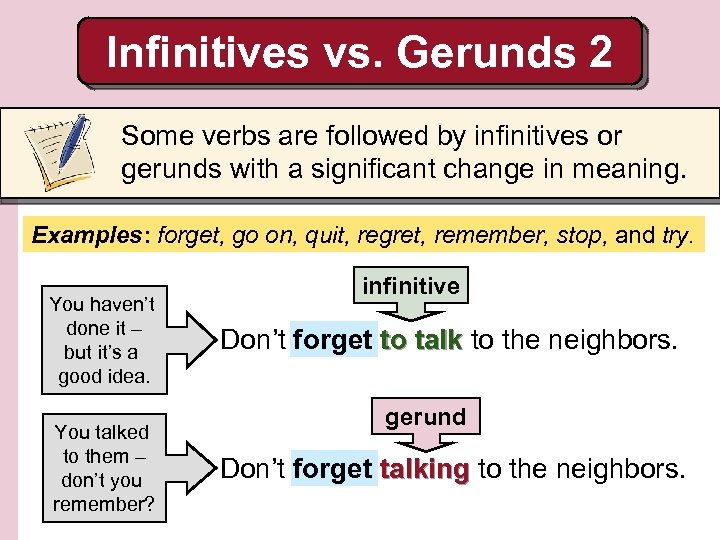 6 Infinitives Home Sweet Home Focus on Grammar