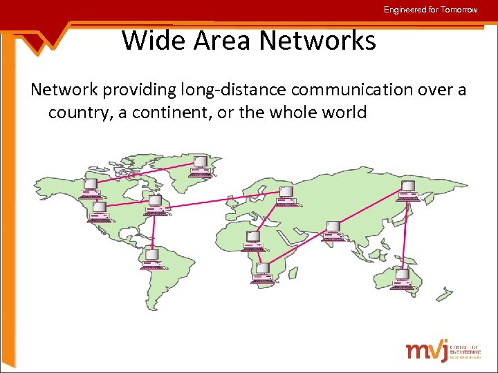 Engineered for Tomorrow Wide Area Networks Network providing long-distance communication over a country, a