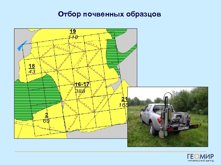 Отбор почвенных образцов