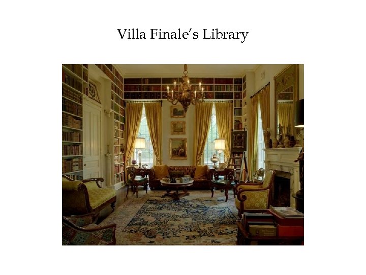 Villa Finale’s Library 