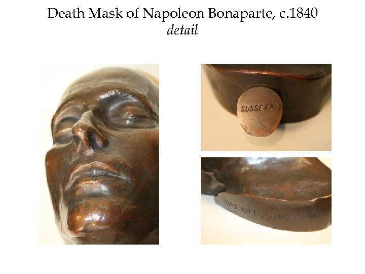 Death Mask of Napoleon Bonaparte, c. 1840 detail 