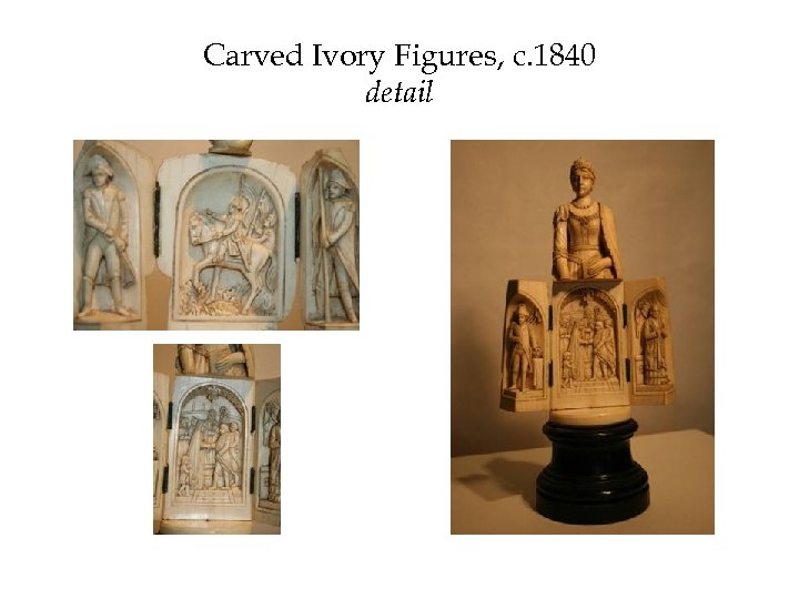 Carved Ivory Figures, c. 1840 detail 