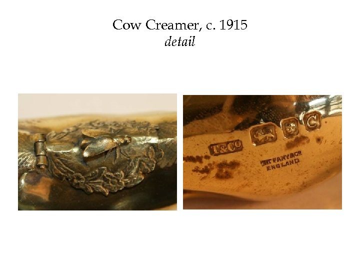 Cow Creamer, c. 1915 detail 