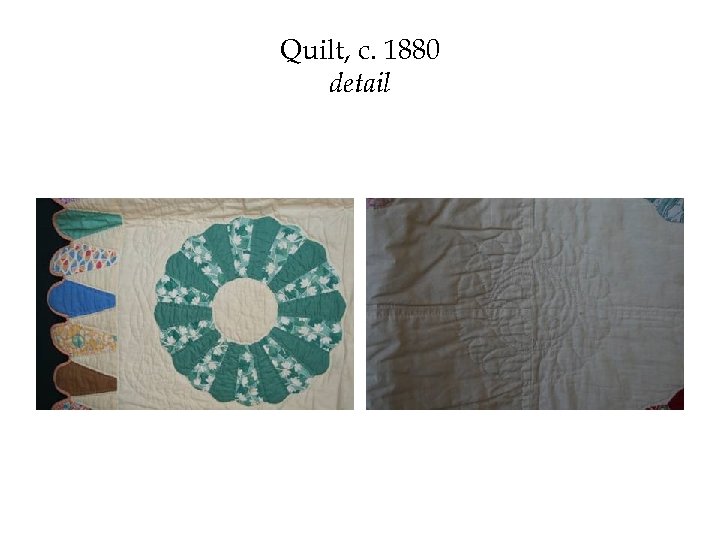 Quilt, c. 1880 detail 