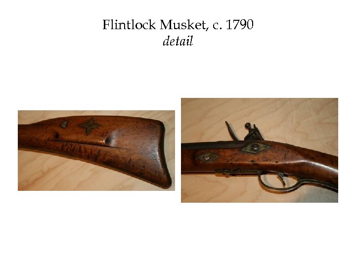 Flintlock Musket, c. 1790 detail 
