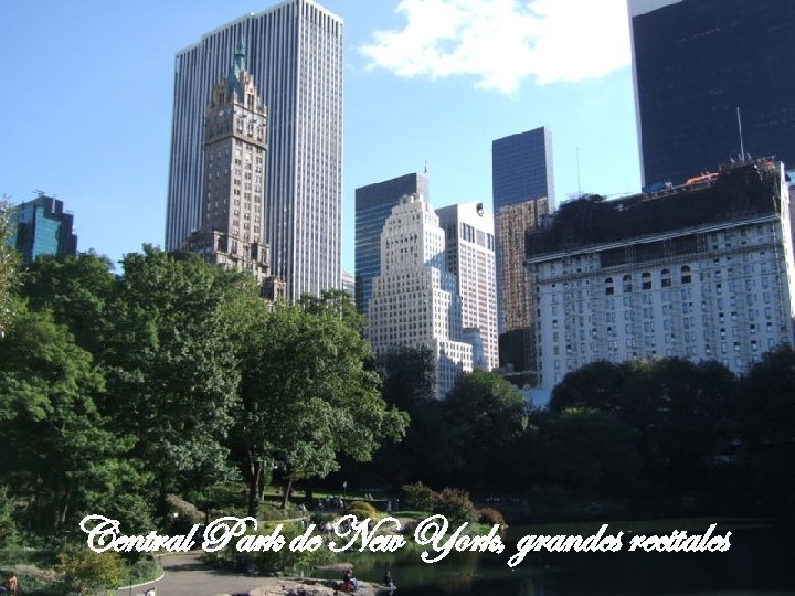 Central Park de New York, grandes recitales 